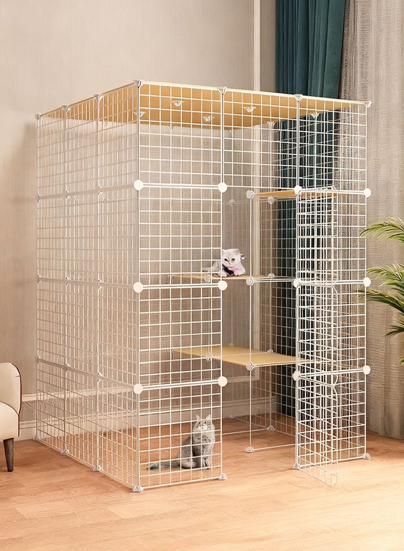 Kidle Cat Cage Enclosure Extra Large Free Space Detachable Indoor Large Cat House for 1-4 Cats Small Animals - Image 2